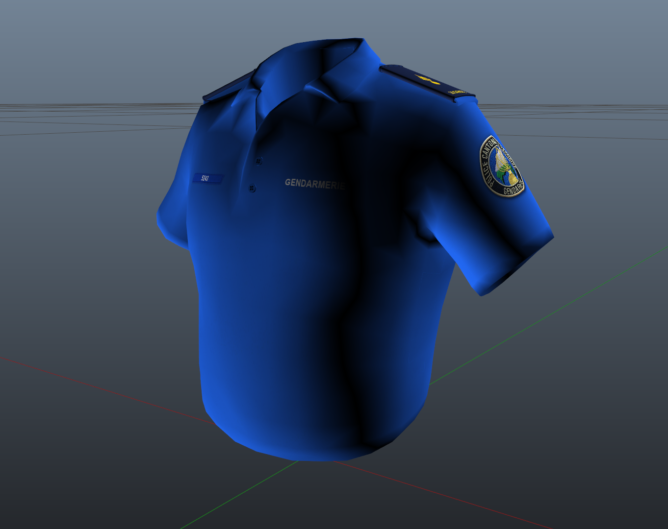 Nouveau Polo Uniforme KEP Gendarmerie Vaud [fivem Ready]